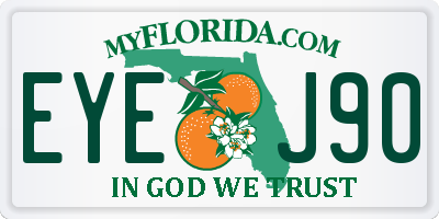 FL license plate EYEJ90