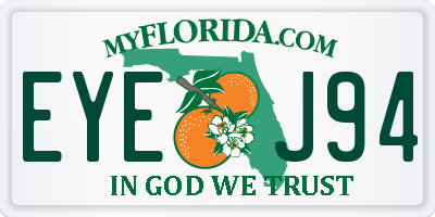 FL license plate EYEJ94