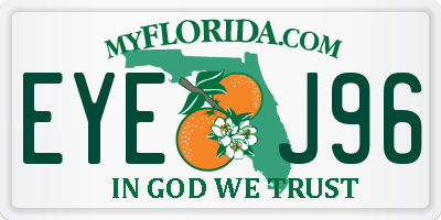 FL license plate EYEJ96
