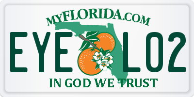 FL license plate EYEL02