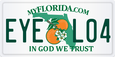 FL license plate EYEL04