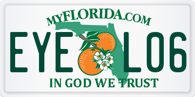 FL license plate EYEL06