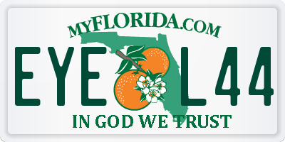 FL license plate EYEL44
