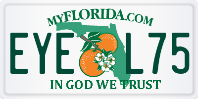 FL license plate EYEL75