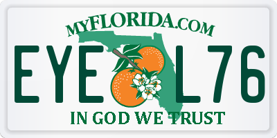 FL license plate EYEL76