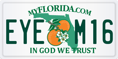FL license plate EYEM16