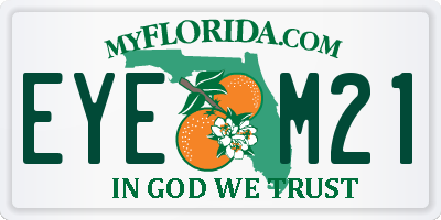 FL license plate EYEM21