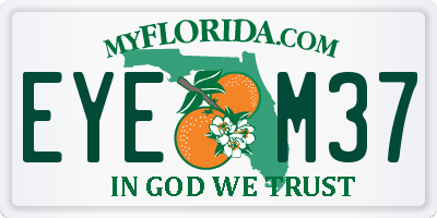 FL license plate EYEM37