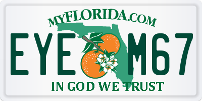 FL license plate EYEM67
