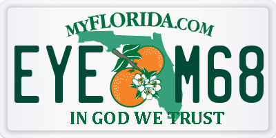 FL license plate EYEM68
