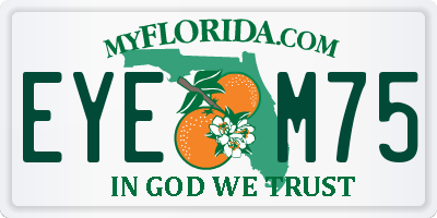FL license plate EYEM75