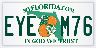 FL license plate EYEM76