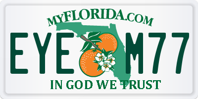 FL license plate EYEM77