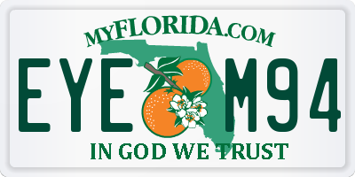 FL license plate EYEM94
