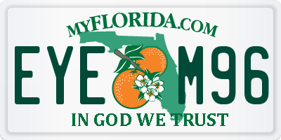 FL license plate EYEM96