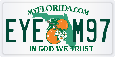 FL license plate EYEM97