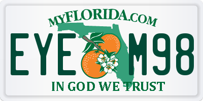 FL license plate EYEM98