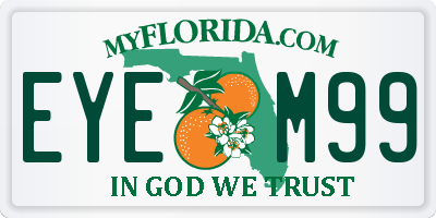FL license plate EYEM99