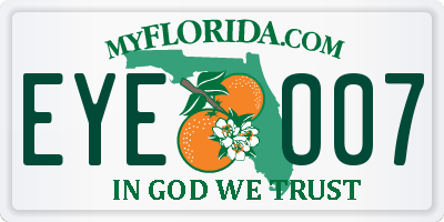FL license plate EYEO07