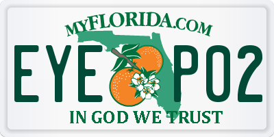 FL license plate EYEP02