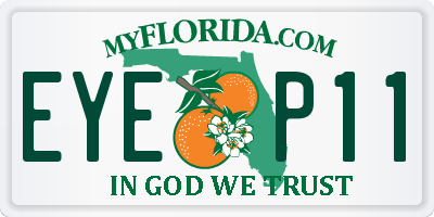 FL license plate EYEP11