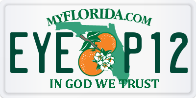 FL license plate EYEP12