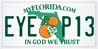 FL license plate EYEP13