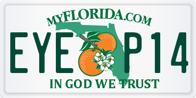 FL license plate EYEP14