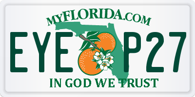FL license plate EYEP27