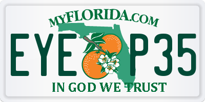 FL license plate EYEP35
