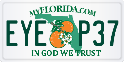 FL license plate EYEP37