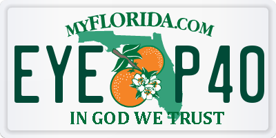 FL license plate EYEP40