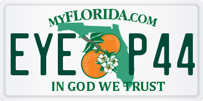 FL license plate EYEP44