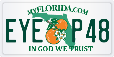 FL license plate EYEP48