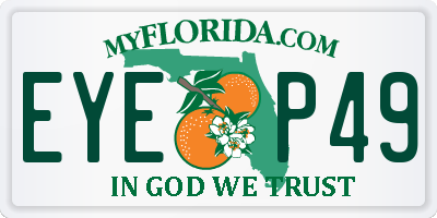 FL license plate EYEP49