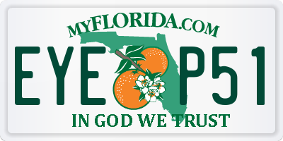 FL license plate EYEP51