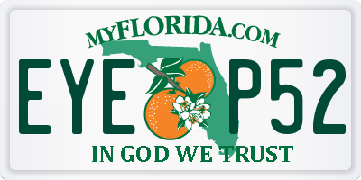 FL license plate EYEP52
