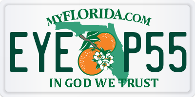 FL license plate EYEP55