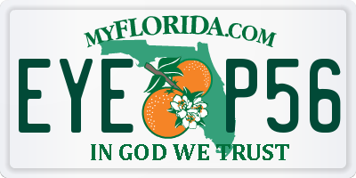 FL license plate EYEP56
