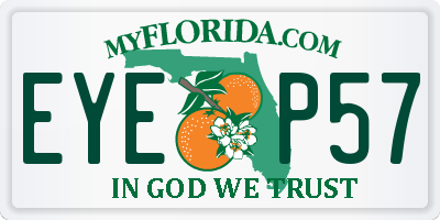 FL license plate EYEP57