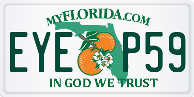 FL license plate EYEP59