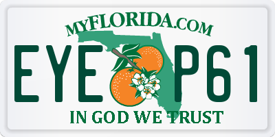 FL license plate EYEP61