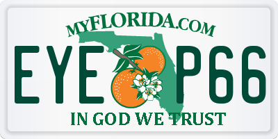 FL license plate EYEP66