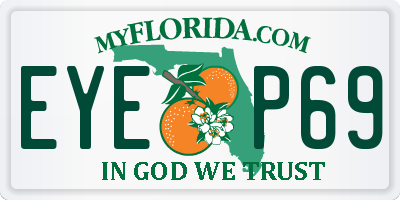 FL license plate EYEP69