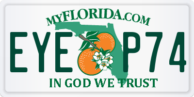 FL license plate EYEP74