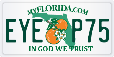 FL license plate EYEP75