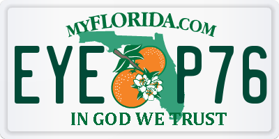 FL license plate EYEP76