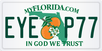 FL license plate EYEP77