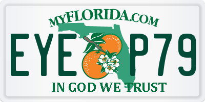 FL license plate EYEP79