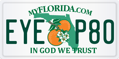FL license plate EYEP80